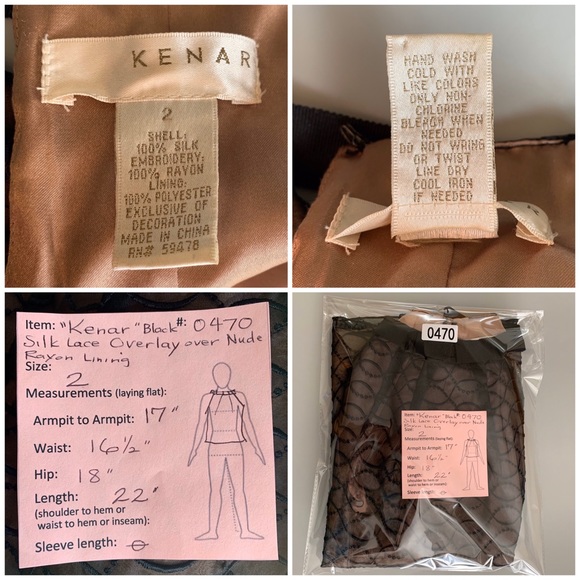 🔥5/$20🔥 “Kenar” Black Silk Lace Overlay Nude Lining Top - Picture 5 of 8